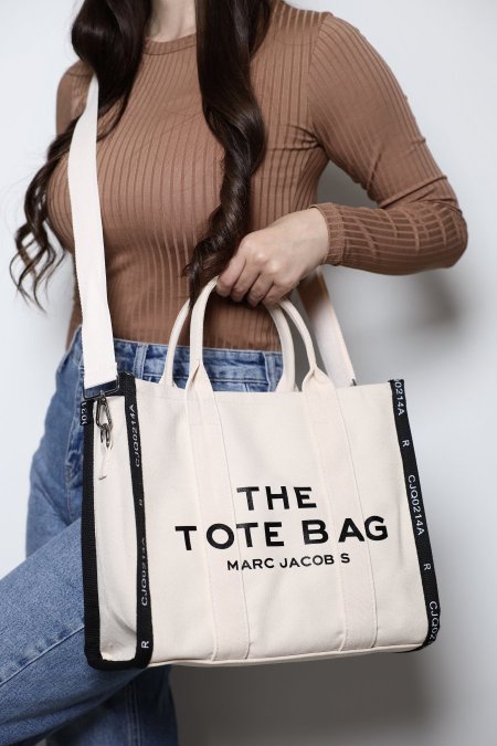 شنطة - Marc jacobs tote / شعار تطريز 